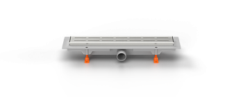 Душевой лоток 35 см Creto Walkway CRE-350 WH с решеткой, хром