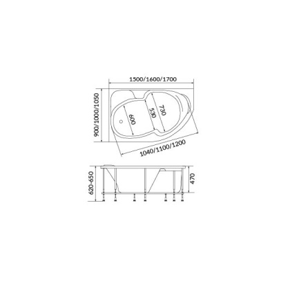 Панель FINA 170х105 R/L FLAT