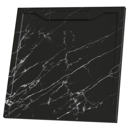 Душевой поддон квадратный RGW STE MB Черный мрамор 900x900