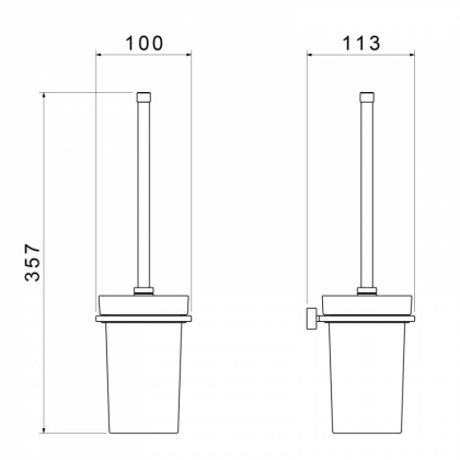 Щетка для туалета Timo Torne 43061/00 хром
