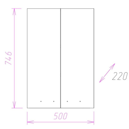 Шкаф Onika Кредо 50 подвесной, белый