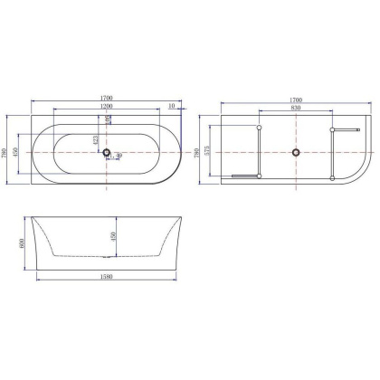 139778L Миниванна 2.31004.20B PRIORITY 4 белый (291916), шт