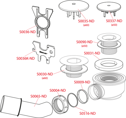 Слив для душевого поддона, сниженный