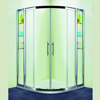 Душевой уголок RGW HO-512, 030651222-11, 120 х 120 x 195 см, четверть круга, дверь раздвижная, стекло прозрачное, хром