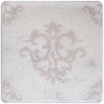 Натуральный мрамор, WHITE MOTIF №3 10x10, Marble Натуральный мрамор, WHITE MOTIF №3 10x10, Marble