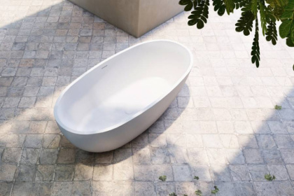 Ванна из литьевого мрамора Abber Stein 165х78 AS9620-1.6