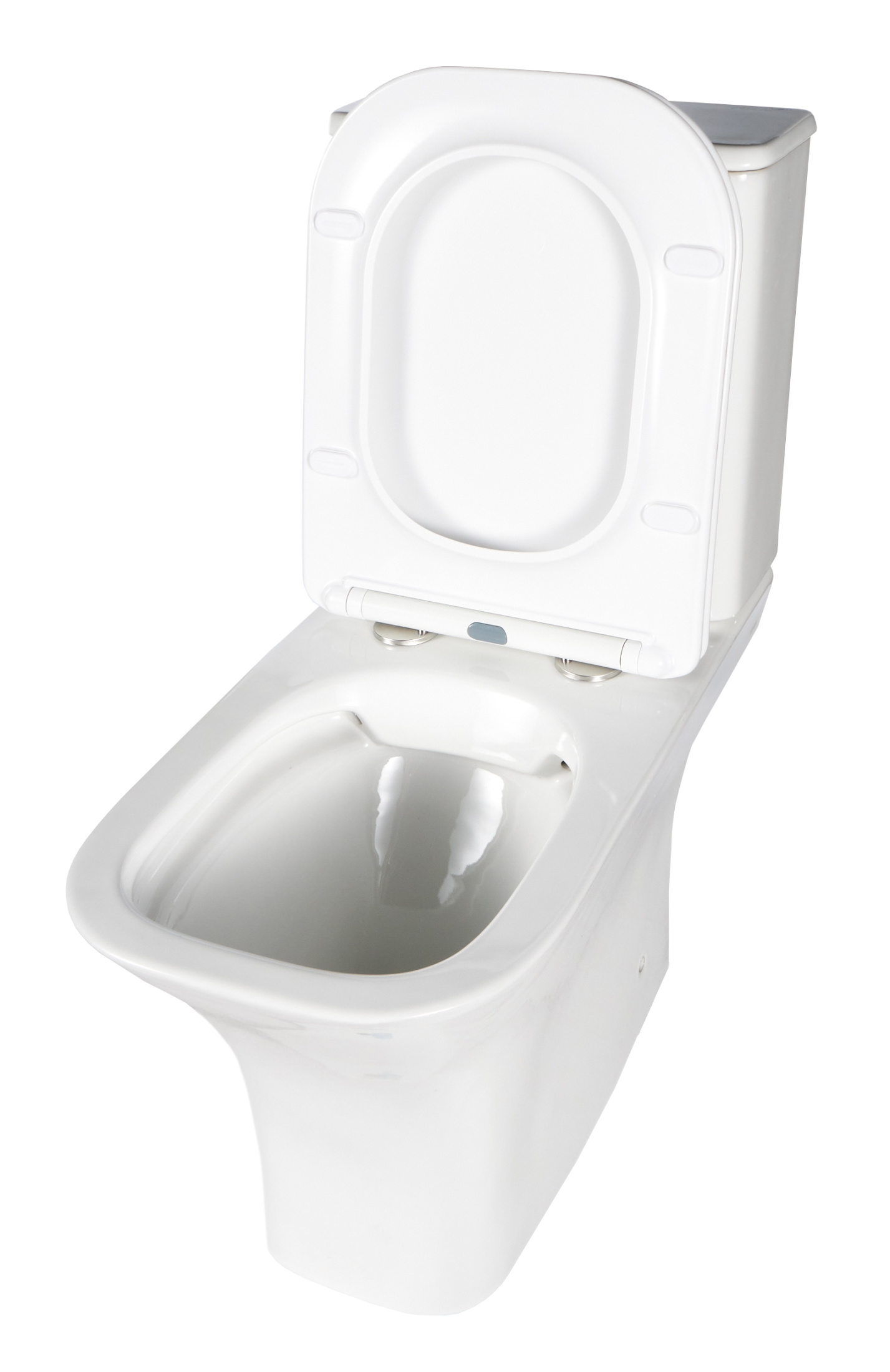 Унитаз-компакт безободковый Creto Cer C2 1002-002Cer-C2W с быстросъёмной крышкой-сиденьем микролифт Slim (арматура Geberit)