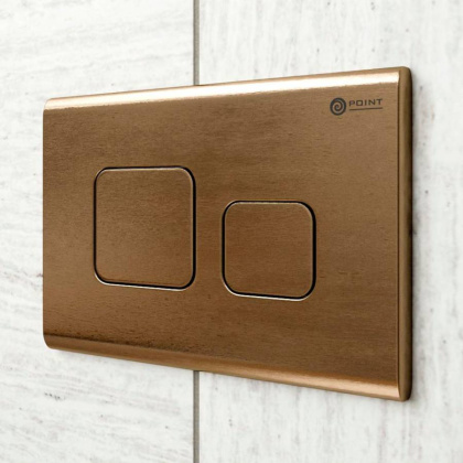 Клавиша смыва Point Афина PN44041BB для инсталляции, бронза брашированная Клавиша смыва Point Афина PN44041BB для инсталляции, бронза брашированная