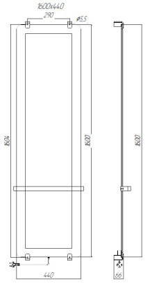 Полотенцесушитель электрический Allen Brau Infinity 160x44 с рейлингом 2.0 и креплением, медь браш Полотенцесушитель электрический Allen Brau Infinity 160x44 с рейлингом 2.0 и креплением, медь браш