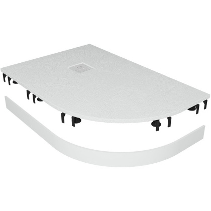 Душевой поддон асимметричный RGW ST/AL-W Белый (Комплект) 900x1200