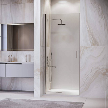 Душевая дверь  80*195 RGW LE-003 Хром/Прозрачное/6 мм