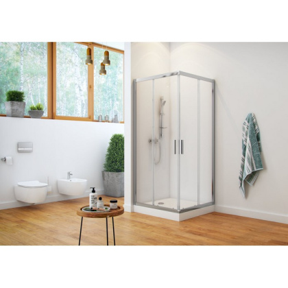 Душевое ограждение EXCELLENT Серия 201 90х90 квадрат (хром)