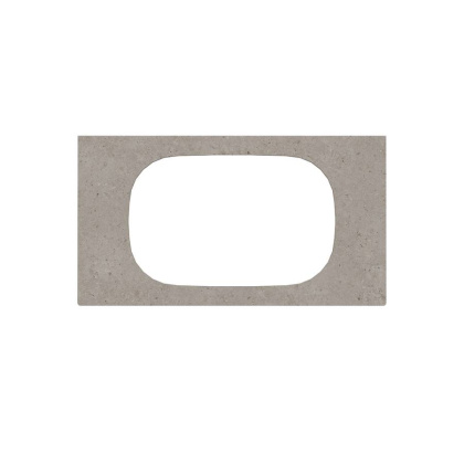 Спец. изд. декоративное для раковин, встраив. сверху MAGICA Риккарди 90 см, серый матовый (без отв.) MA.2.0.SG519920R\90