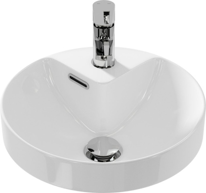 Круглая встраиваемая раковина CREA на столешницу с отверстием под смеситель, диаметром 38 см. Круглая встраиваемая раковина CREA на столешницу с отверстием под смеситель, диаметром 38 см.