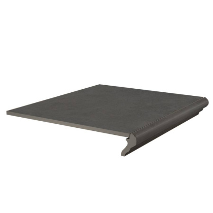 Ступень фронтальная Хадду серый тёмный матовый 40,2x34x0,8