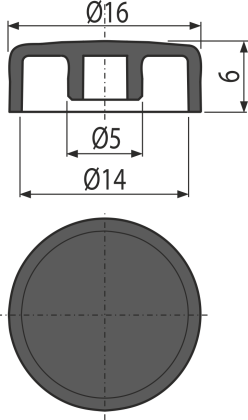 Заглушки болтов для чугунных решеток (8 штук)