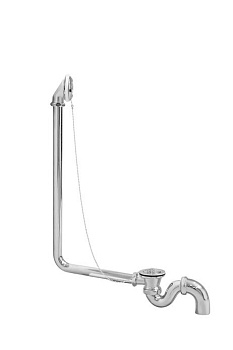 Слив-перелив для ванны Wirquin М (хром)