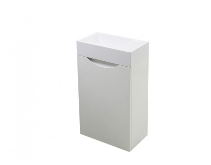 Комплект мебели Mini 400х220 подвесной правосторонний 1 дверный (ШхГхВ) 400х220х607