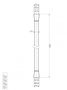 CZR-FMD-120-01 Гибкий шланг PVC, длина 1,2 м, хром CZR-FMD-120-01 Гибкий шланг PVC, длина 1,2 м, хром