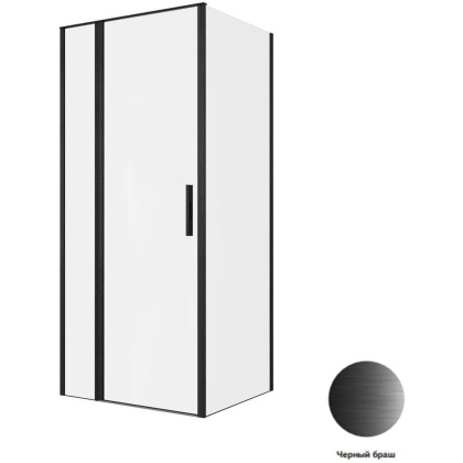 Душевой уголок Allen Brau Priority 90x80 3.31027.BBA + 3.31042.BBA черный браш