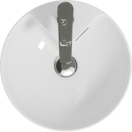 Круглая встраиваемая раковина CREA на столешницу с отверстием под смеситель, диаметром 38 см. Круглая встраиваемая раковина CREA на столешницу с отверстием под смеситель, диаметром 38 см.