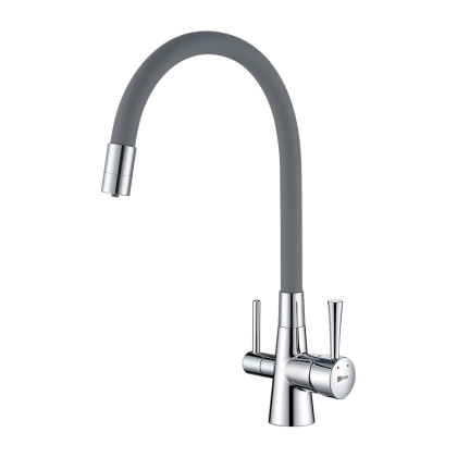 Смеситель Lemark Comfort LM3075C-Gray для кухни  с подключением к фильтру с питьевой водой Смеситель Lemark Comfort LM3075C-Gray для кухни  с подключением к фильтру с питьевой водой