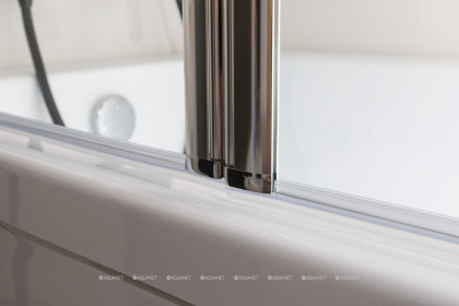 Шторка для ванны Aquanet Alfa 4 NF6222-pivot , прозрачное стекло