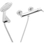 LEAF-D-01 Смеситель для душа однорычажный в комплекте с ручным душем, шлангом и держателем, исполнение хром