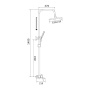 Душевая стойка со смесителем Shevanik S41H S4136H