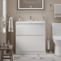Тумба с раковиной напольная BelBagno KRAFT 39 70 Bianco Opaco, раковина белая