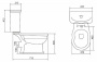Чаша напольного безободкового унитаза BelBagno BOHEME BB115CPR Чаша напольного безободкового унитаза BelBagno BOHEME BB115CPR
