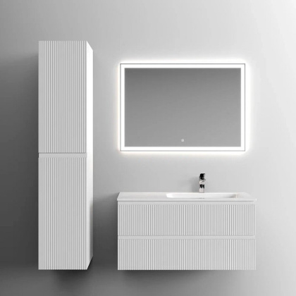 Тумба подвесная SANCOS Snob T правая 995х445х500, c двумя ящиками оснащенными доводчиками, Bianco , арт.SNT100RW