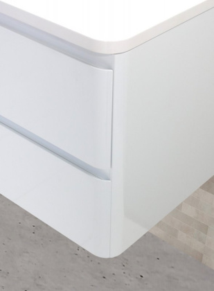 Тумба с раковиной подвесная BelBagno ALBANO 90 Rovere Vintage Bianco, раковина белая