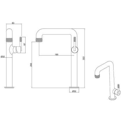 Смеситель для раковины Allen Brau Reality 5.32002-00 хром Смеситель для раковины Allen Brau Reality 5.32002-00 хром