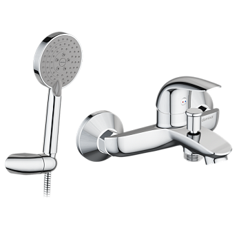 311300000 Набор 2 в 1: Palace Bit,Смеситель для в/д, Origin One 2.0 душ. набор: душ 3ф, шланг, держ