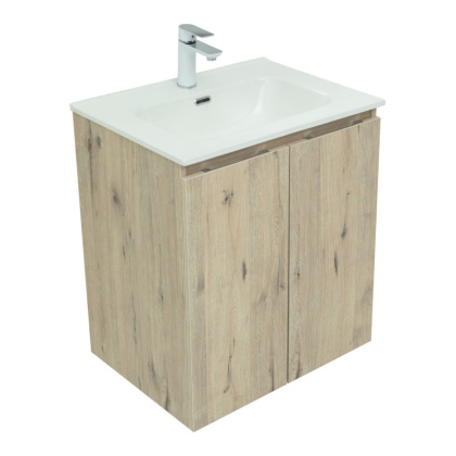 Тумба под раковину Aquanet Алвита New 60 2 дверцы, дуб веллингтон белый Тумба под раковину Aquanet Алвита New 60 2 дверцы, дуб веллингтон белый