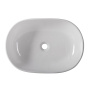 Раковина накладная керамическая, овальная, бежевая матовая, BB1084-H316, 600x420x140