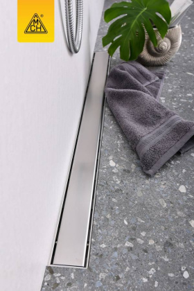 Душевой лоток 55 см Creto Uni CRE-550 UH с решеткой, хром