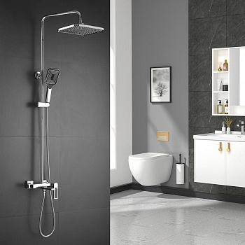 Душевая система Shevanik, латунь S6836 хром