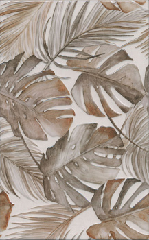 Плитка настенная 6412 Левада коричневый глянцевый (25см*40см*8,8мм) (10шт/1м2) флора, м2