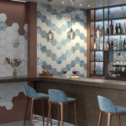 Декор VT\A427\24000 Талья Золотой/металл (23см*20см*6,9мм) (26шт/1,19м2) Орнамент 1, шт