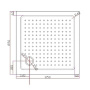 Акриловый поддон CEZARES TRAY-A-A-85-15-W