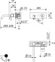 LEAF-BLI1-L-SR Смеситель для раковины встраиваемый, однорычажный, излив и ручка на единой площадке, длина излива 23 см, исполнение Sunrise LEAF-BLI1-L-SR Смеситель для раковины встраиваемый, однорычажный, излив и ручка на единой площадке, длина излива 23 см, исполнение Sunrise
