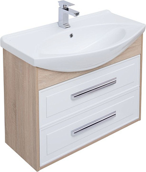 Тумба под раковину Aquanet Остин 85 дуб сонома Тумба под раковину Aquanet Остин 85 дуб сонома