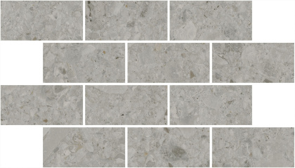 Декор Чеппо ди Гре мозаичный серый матовый обрезной 34,6x20x0,9