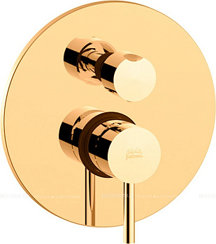 Смеситель встраиваемый для ванны с душем Paffoni Light LIG018HG (с внутренней частью)