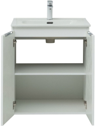 Тумба под раковину Aquanet Алвита New 60 2 дверцы, белый матовый Тумба под раковину Aquanet Алвита New 60 2 дверцы, белый матовый
