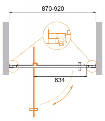 MOLVENO-BA-1-70-C-Cr-IV Душевая дверь MOLVENO-BA-1-70-C-Cr-IV Душевая дверь