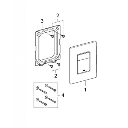Кнопка смыва Grohe Skate Cosmopolitan 38732SH0 белая