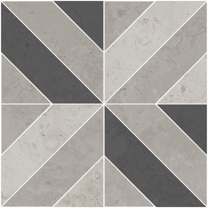 Декор Про Лаймстоун серый матовый 60x60x0,9